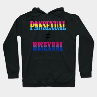 Pansexual is not bisexual Hoodie